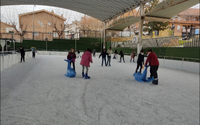 ¡Patinando sobre hielo!